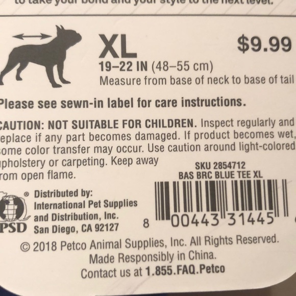 Pet clothes (pups T-shirt) Xlarge - Picture 4 of 4